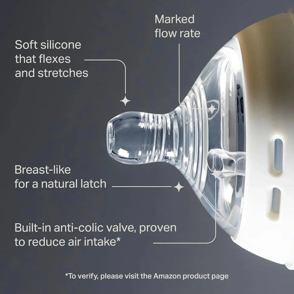Tommee Tippee Natural Start Baby Bottle Fast Flow Teats 6+ months Pack of 2