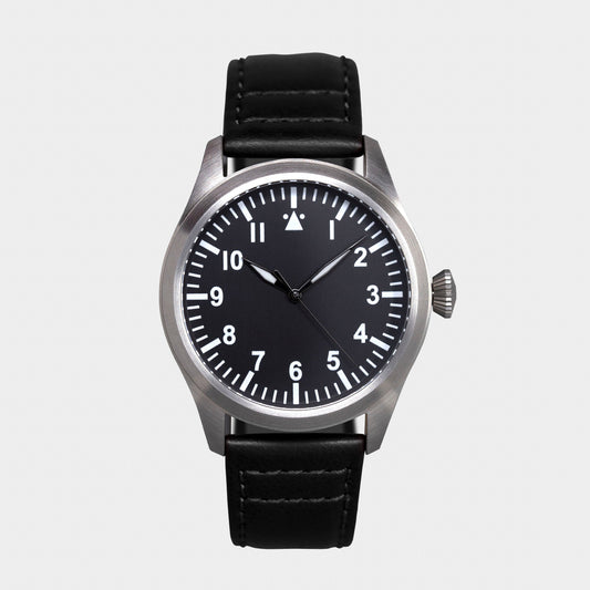'Turbulence' Cat.1 Aviator's Watch (46mm) | Rook Black