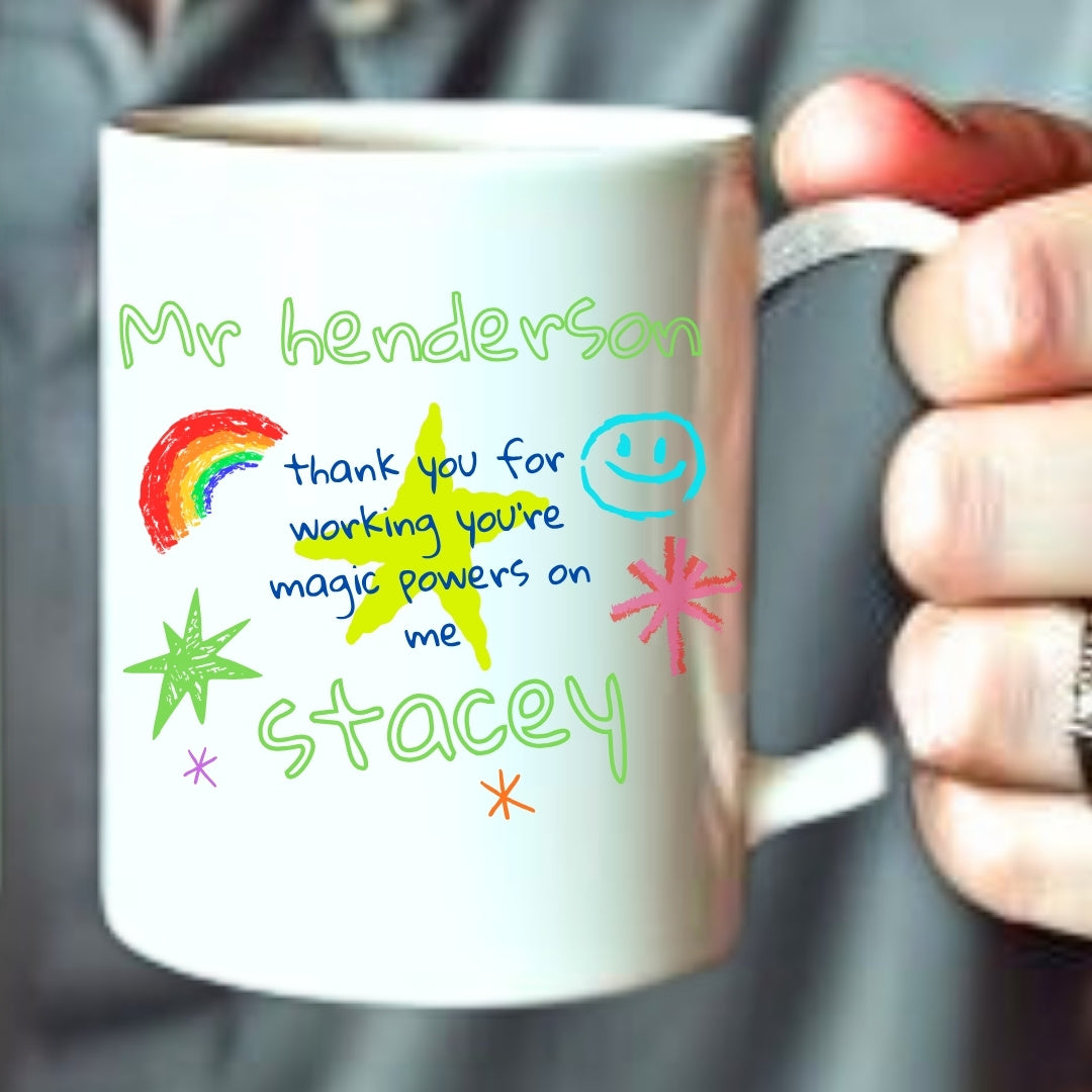 Personalised Teachers are Superheros Mug Gift