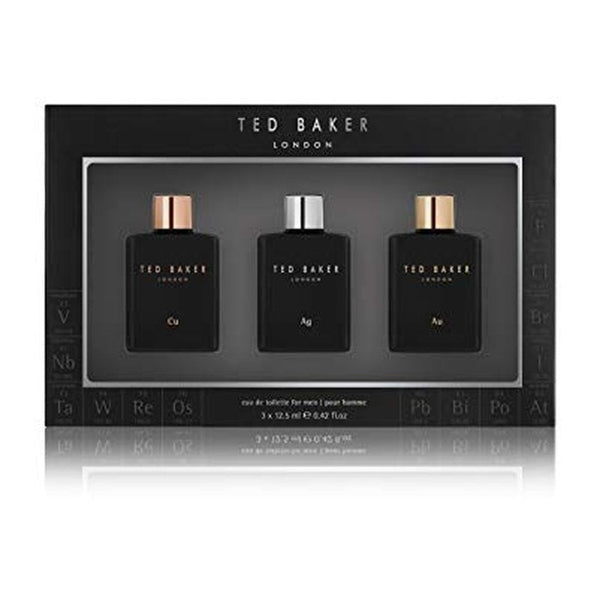 Ted Baker Tonic Mini Gift Set 12.5ml Cu EDT + 12.5ml Ag EDT + 12.5ml Au EDT