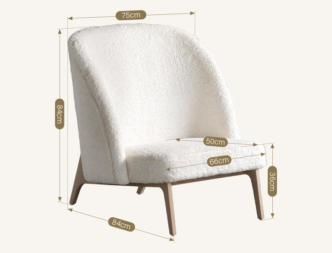 Teddy Armchair, White
