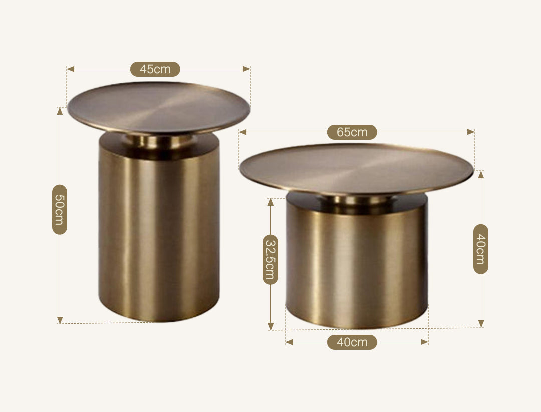 Tevis Coffee Table, Gold