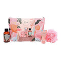 The Kind Edit Co Gift Set Cosmetic Bag + 100ml Shower Gel + 30ml Hand Cream + Shower Flower