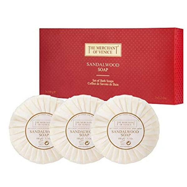 The Merchant of Venice Sandalwood Soap 3 x 100g