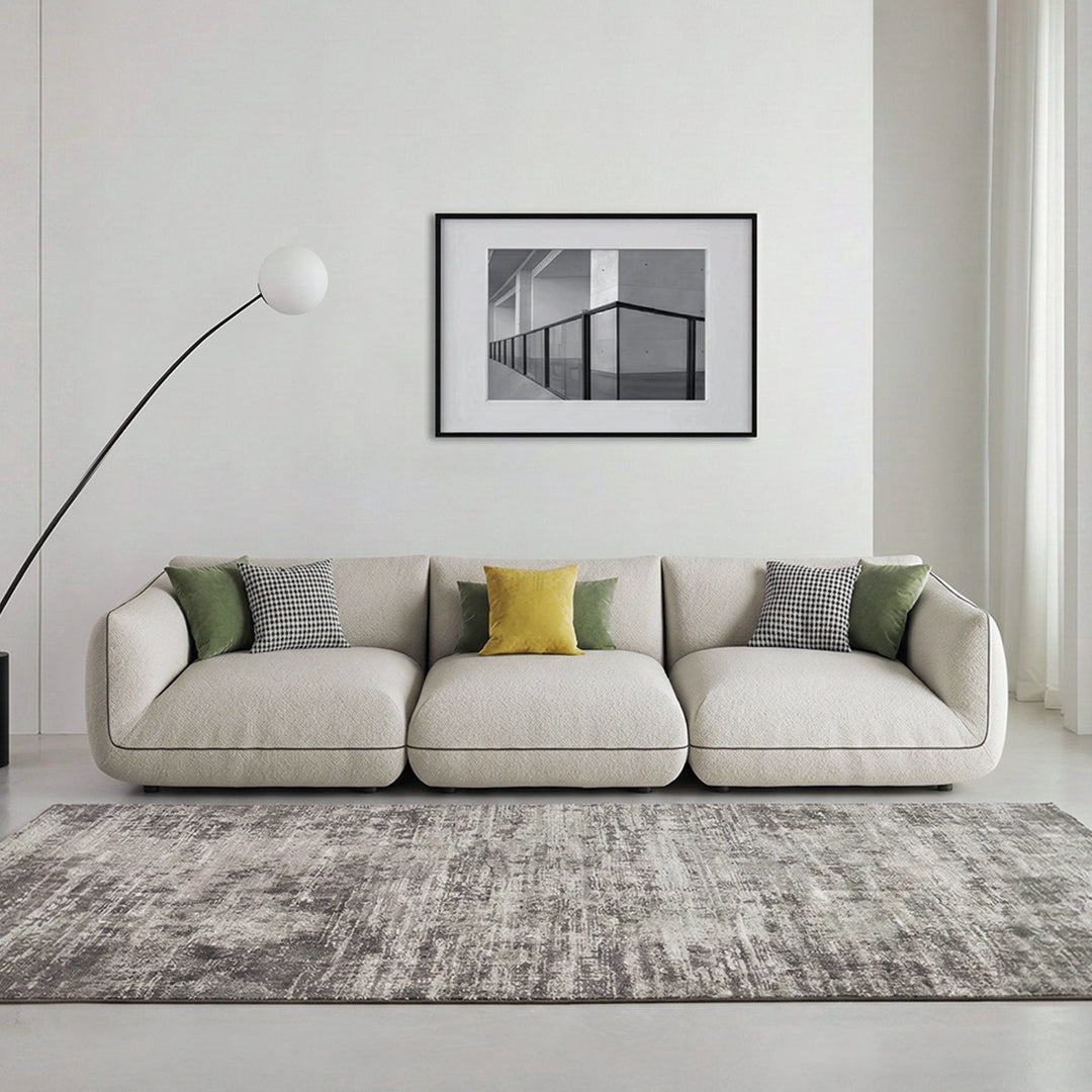TOFU Agnes Three Seater Sofa, Modular Sofa, Suede