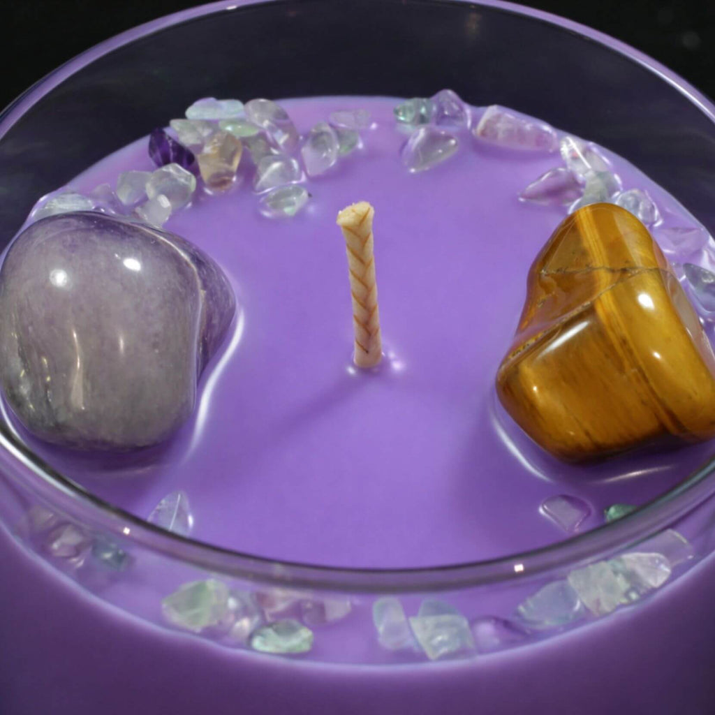 Time To Study - Crystal Infused Scented Candle