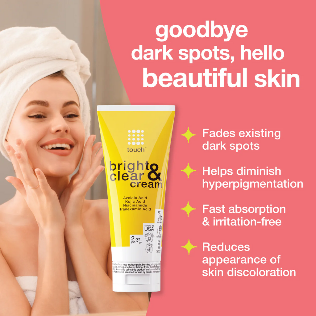 Touch Bright & Clear Cream with Azelaic Acid, Kojic Acid, Niacinamide