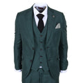 IM52 - Men's Green Check 3 Piece Tailored Fit Suit