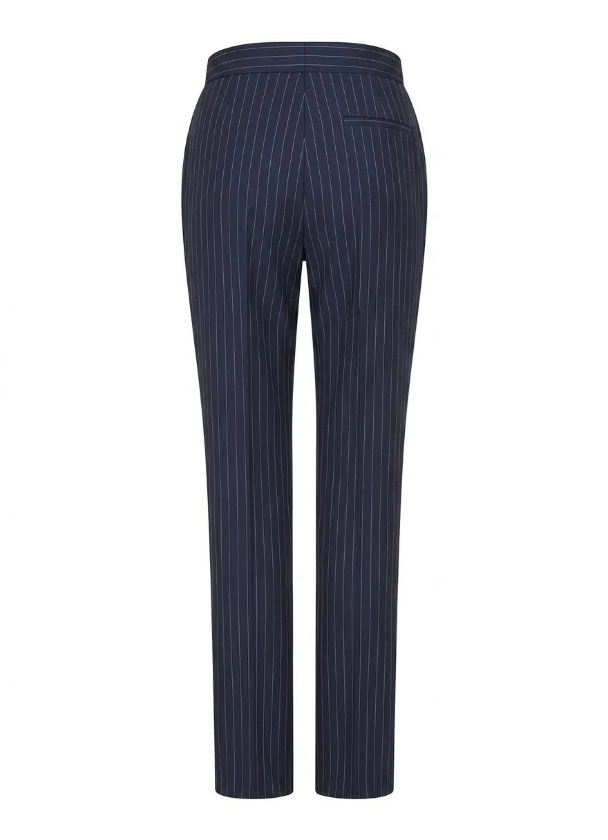 TPW-37 - Women's 3 Piece Navy Blue Pinstripe Suit
