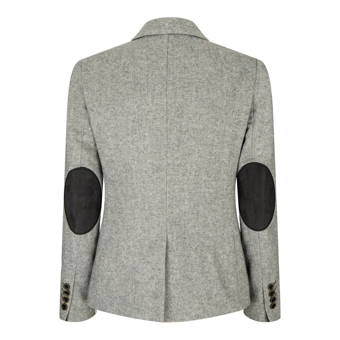 wsn03 - Women's Tweed Grey Blazer Jacket Waistcoat Elow Patch Peaky 1920s