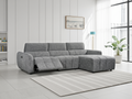 Luxurious Turin Electric Recliner Corner Sofa Charcoal Right Hand Configuration
