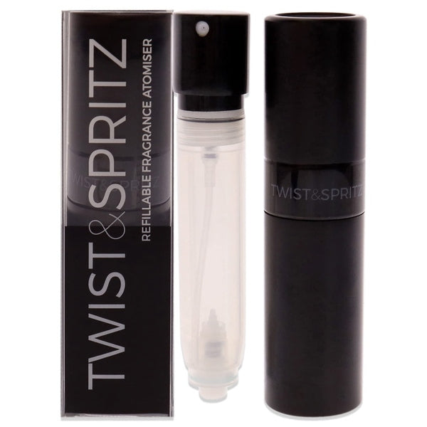 Twist & Spritz Refillable Atomiser Spray 8ml - Black