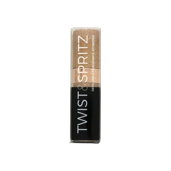 Twist & Spritz Refillable Atomiser Spray 8ml - Rose Gold Glitter