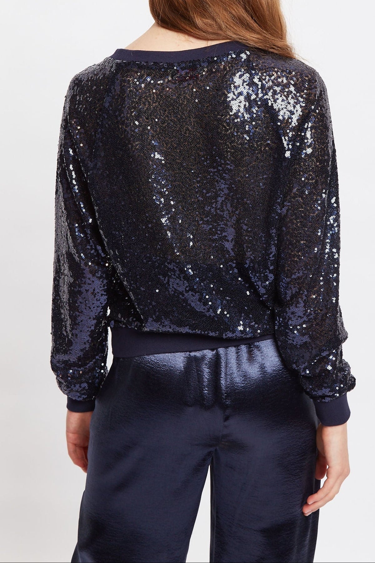 Ulla Sequin Sweatshirt - Navy