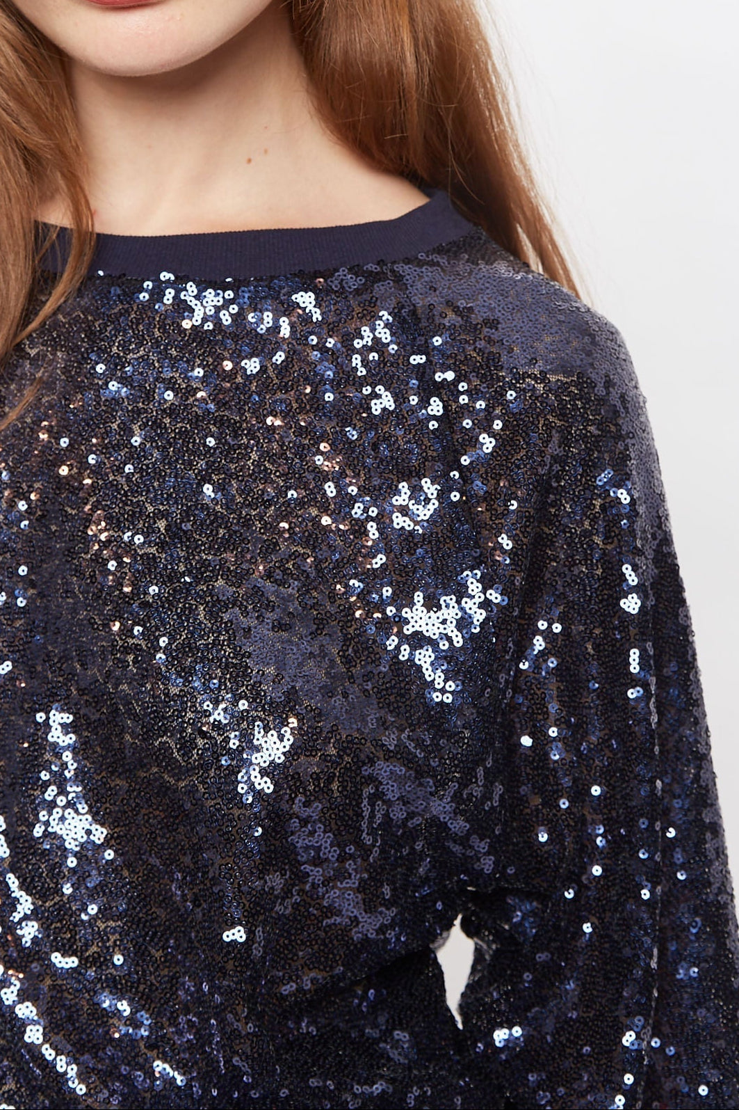 Ulla Sequin Sweatshirt - Navy