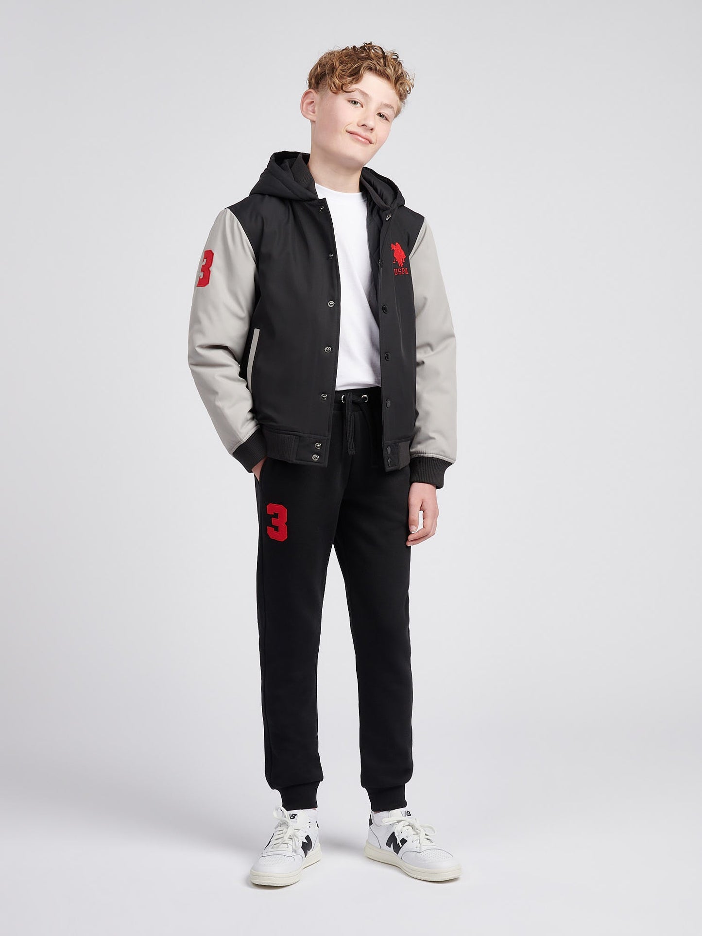 Boys Player 3 Bomber in Black