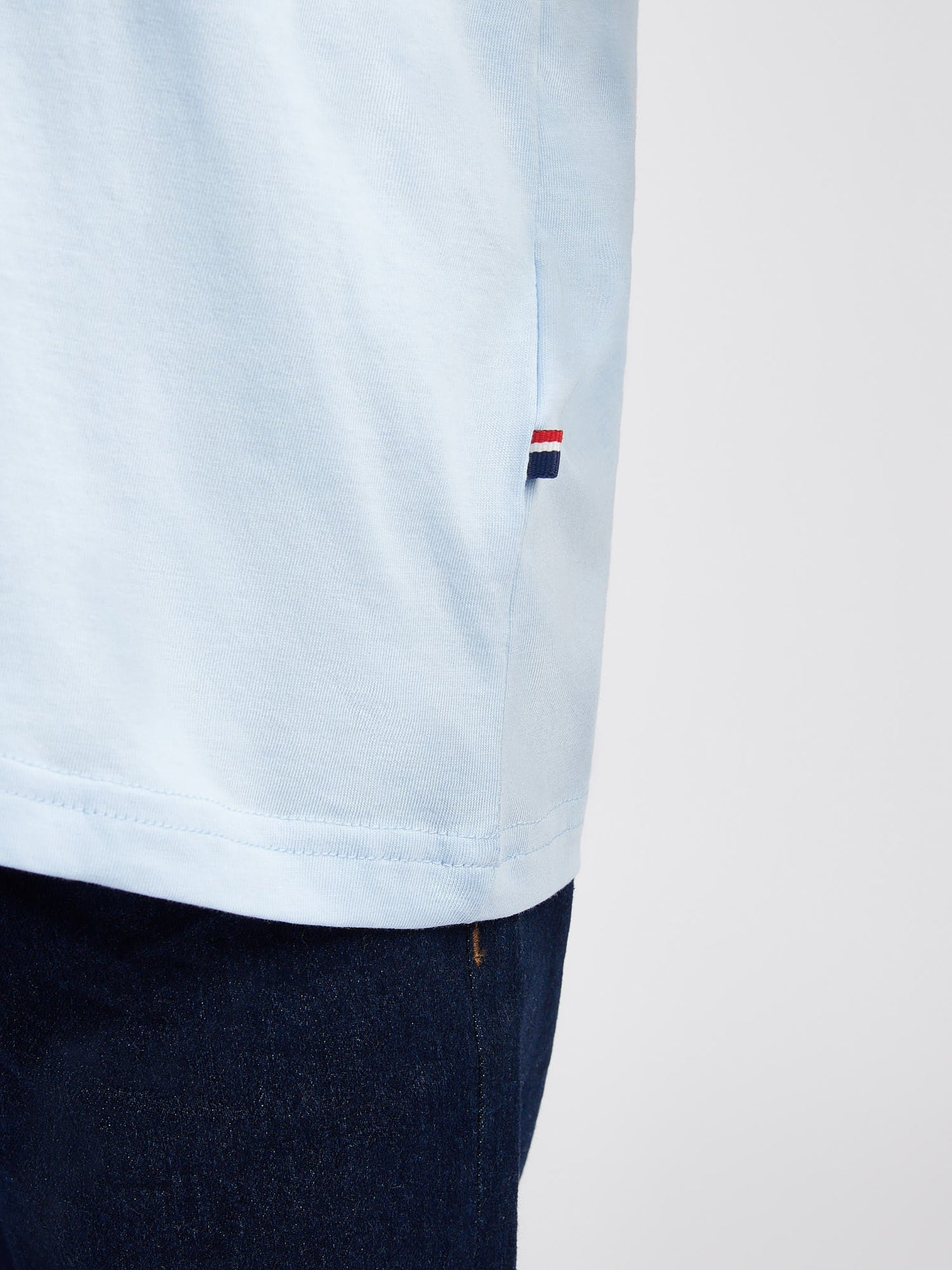 Boys Double Horsemen T- Shirt in Chambray Blue