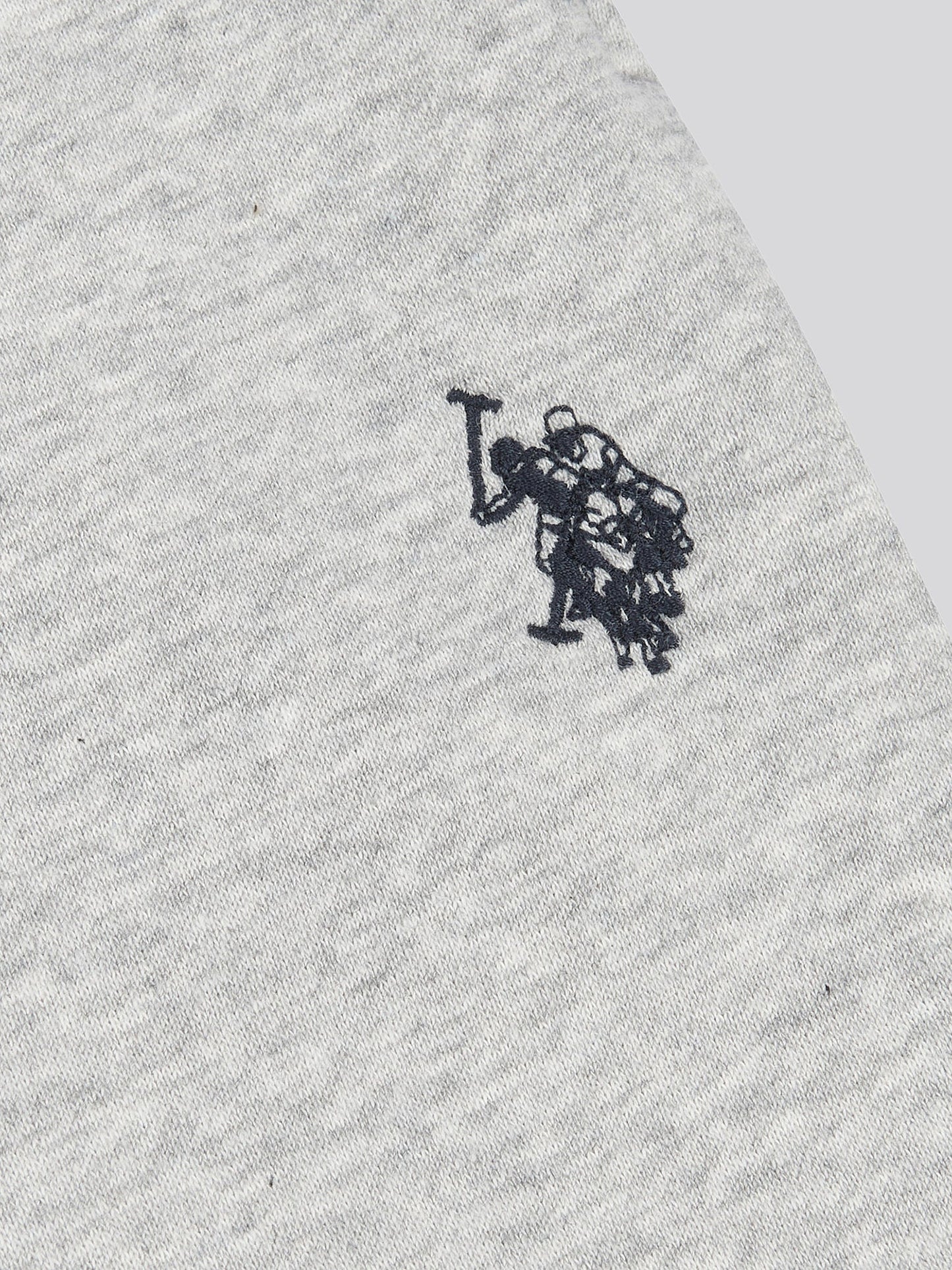 Boys Double Horsemen Joggers in Mid Grey Marl