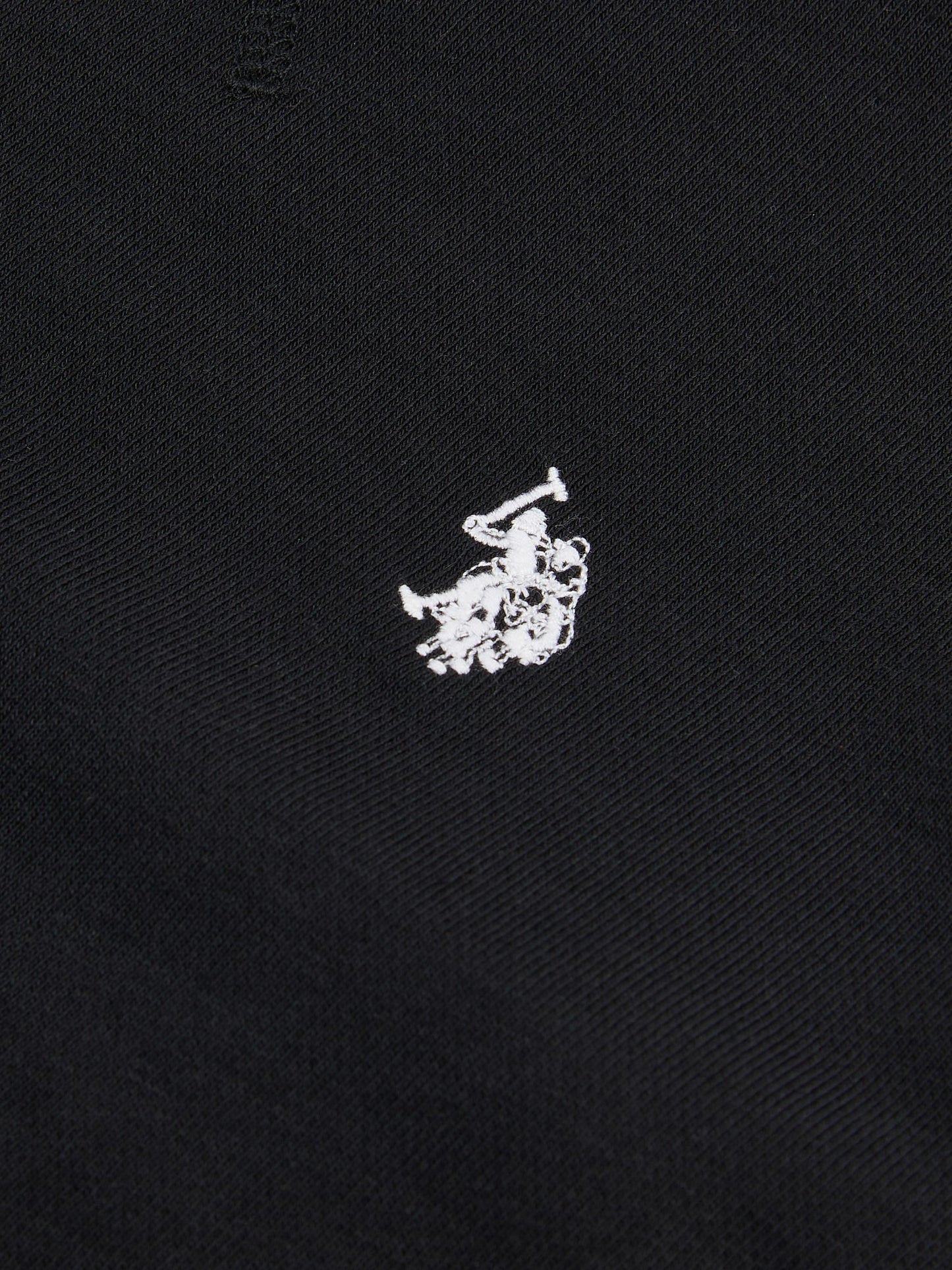 Boys Double Horsemen Crew in Black Bright White DHM