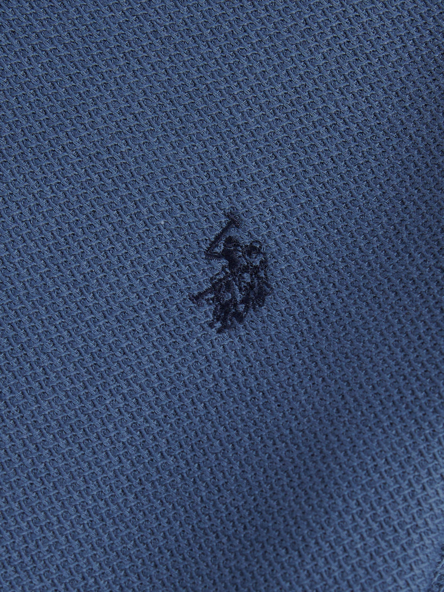 Boys Herringbone Texture T-Shirt in Vintage Indigo