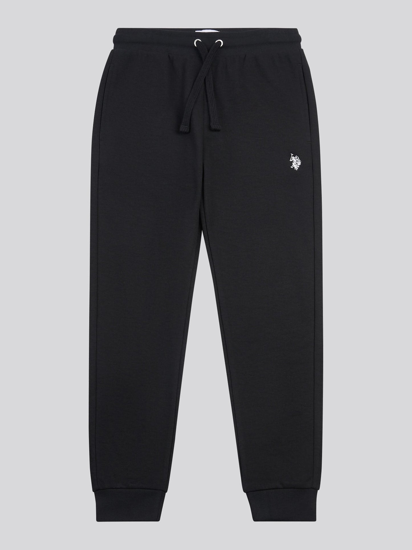 Boys Double Horsemen Loopback Jogger Black Bright White DHM