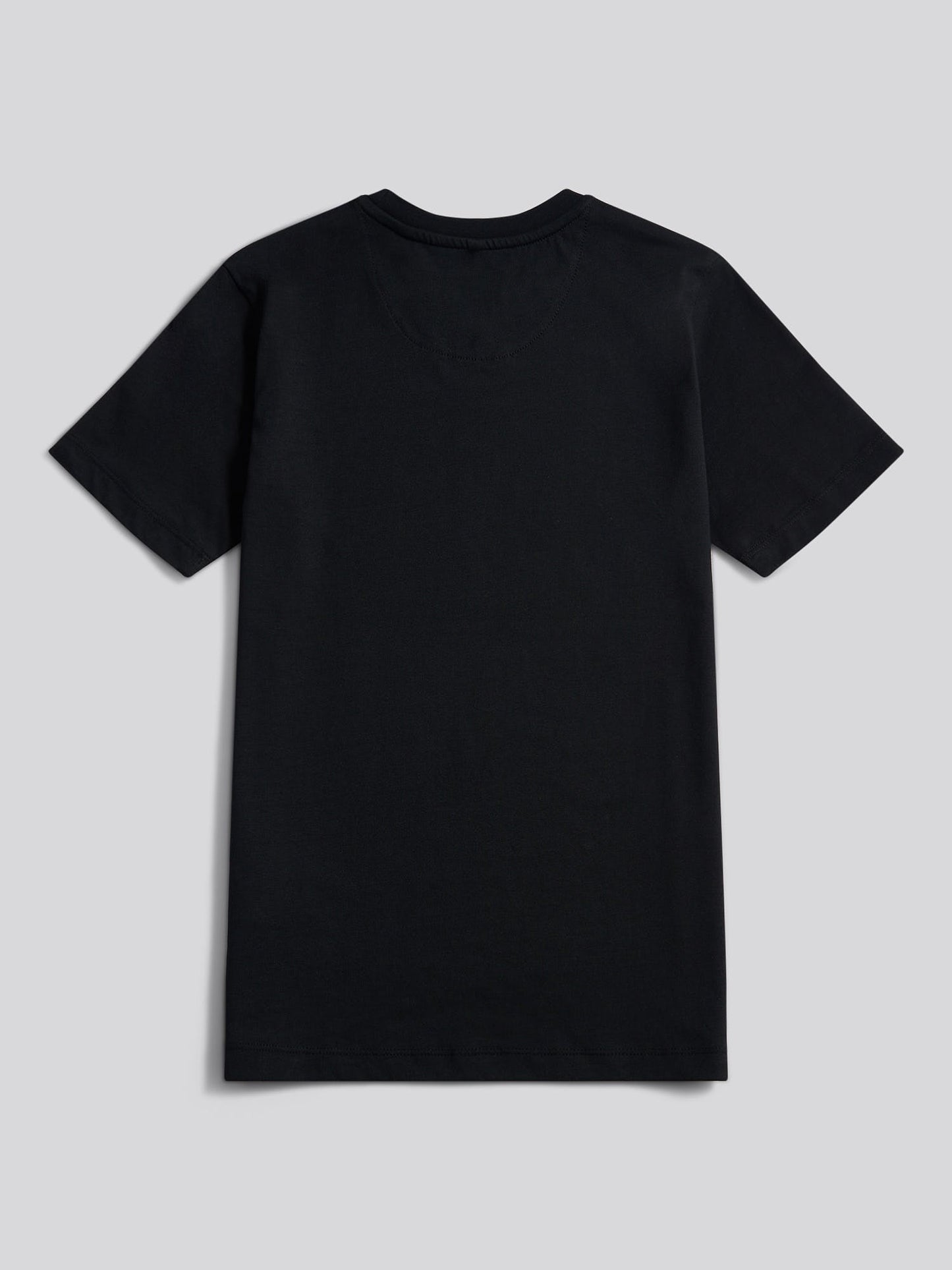 Boys Heritage Graphic Print T-Shirt in Black