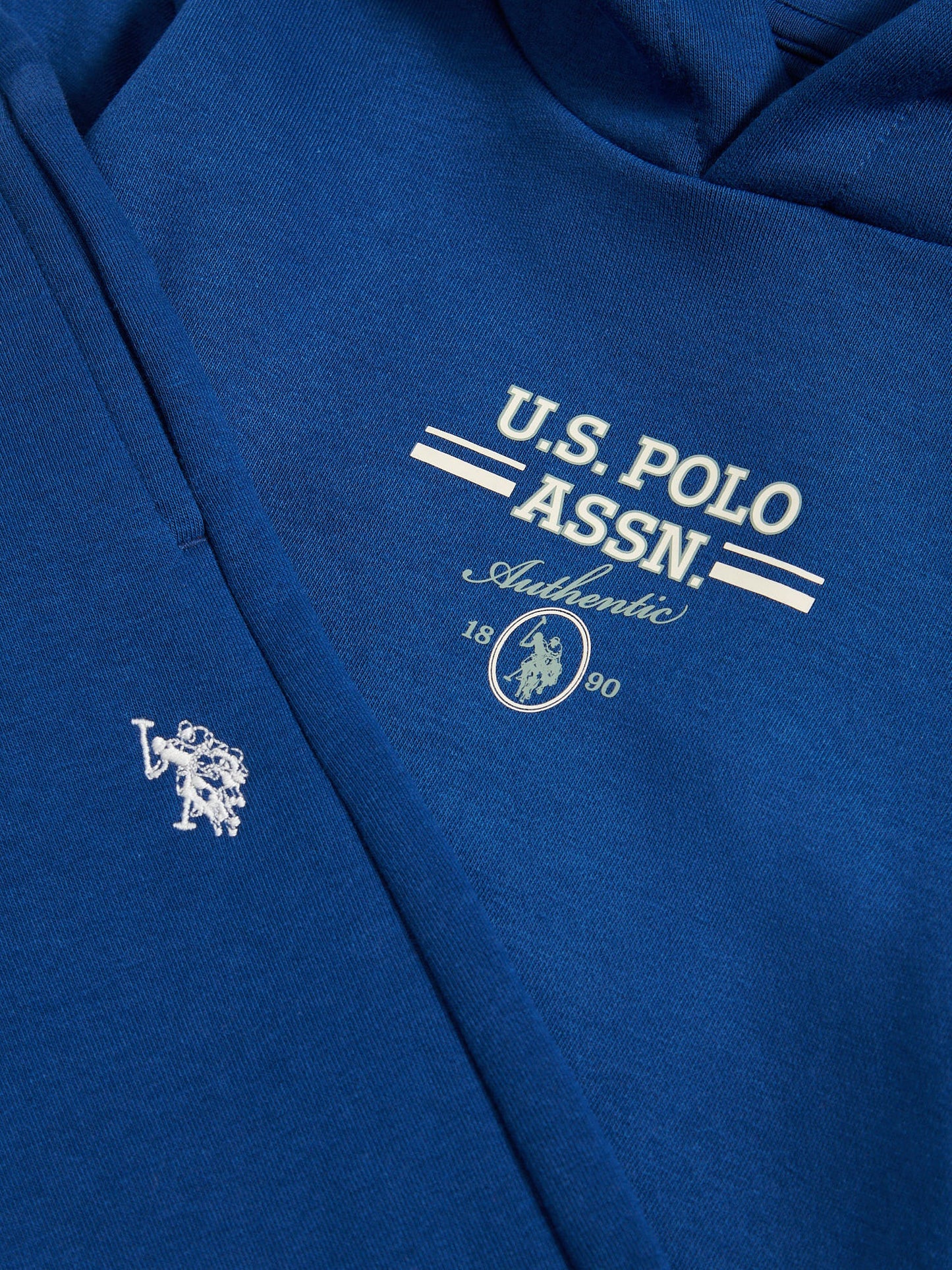 Boys Script Graphic Hoodie & Jogger Set in Navy Peony