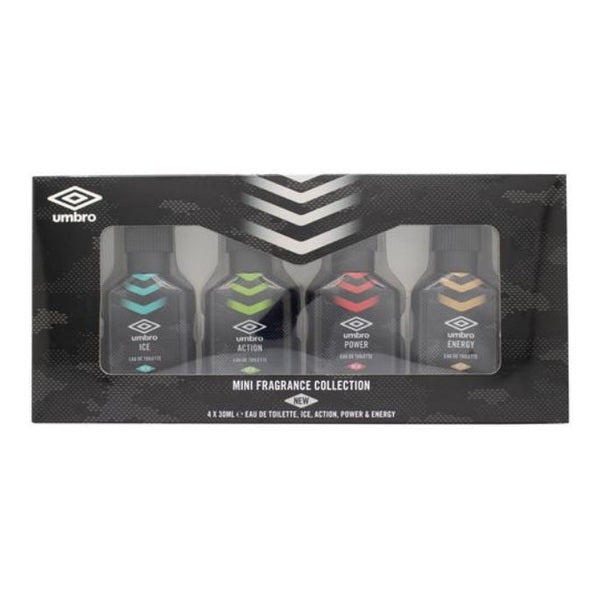 Umbro Mini Fragrance Collection Gift Set 30ml Ice EDT + 30ml Action EDT + 30ml Power EDT + 30ml Energy EDT