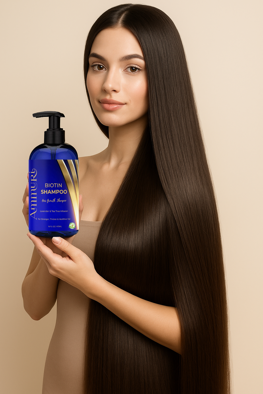 Ammuri Biotin & Caffeine Shampoo — Set of 2 x 473ml | Fuller-Looking Hair