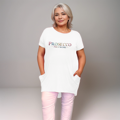 “Prosecco Per Favore” Long-Pocket T-Shirt