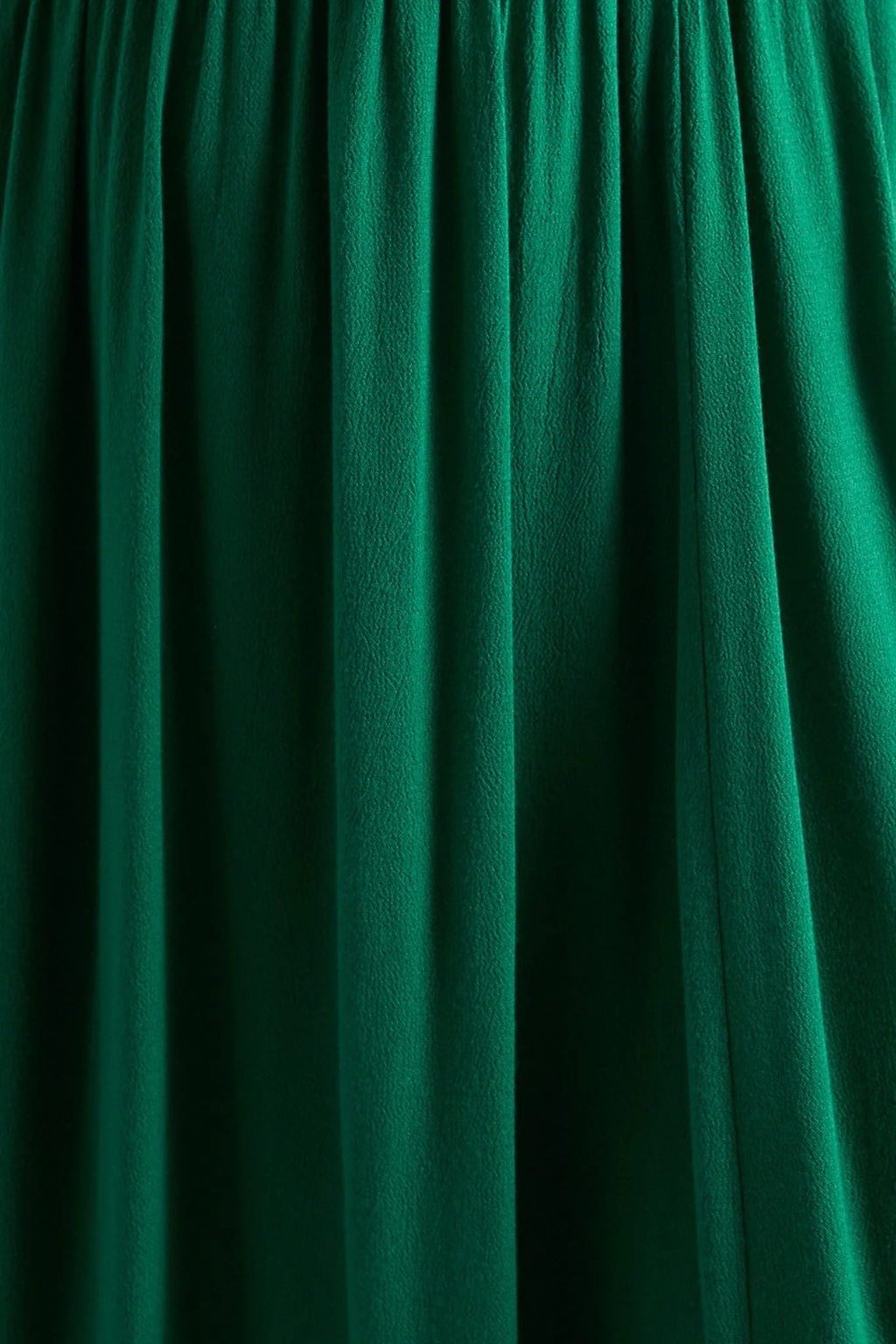 Unity Moss Crepe V-Neck Midi Dress - Green