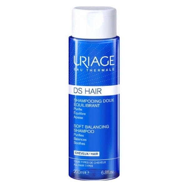 Uriage DS Hair Soft Balancing Shampoo 200ml - For All Hair Types