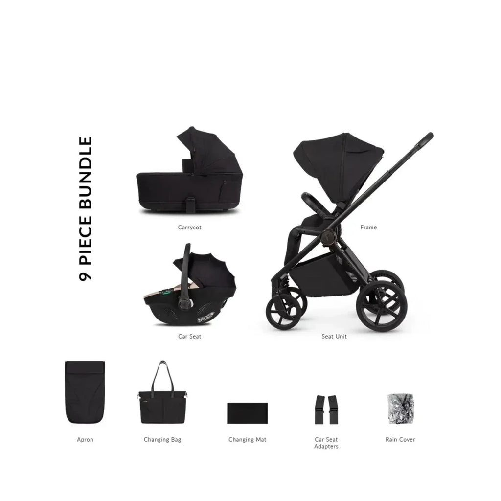 Venicci Claro 2 3-in-1 9 piece Comfort Bundle - Beige/Noir