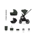 Venicci Claro 2 3-in-1 9 piece Comfort Bundle - Black/Forest