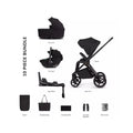 Venicci Claro 2 4-in-1 10 piece Luxury Bundle - Black/Noir