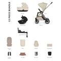 Venicci Tila 4-in-1 13 piece Luxury Bundle - Beige/Sabbia