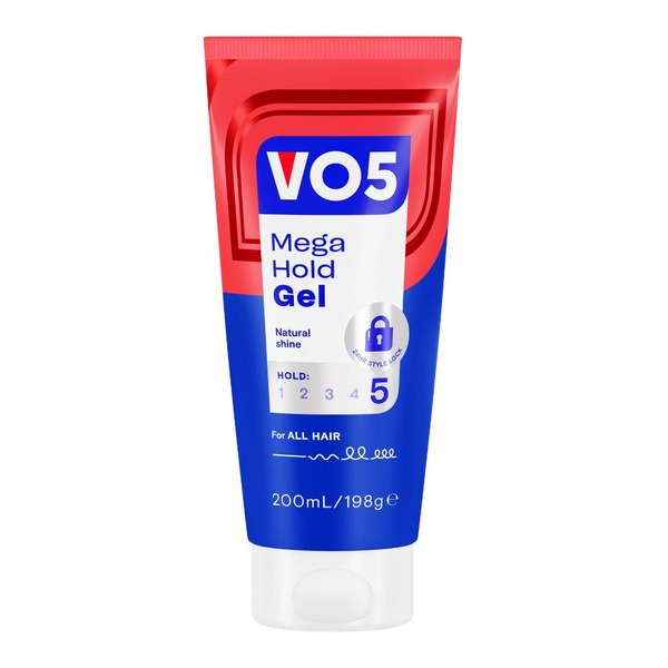 VO5 Natural Shine Mega Hold Gel 200ml - Extra Hold