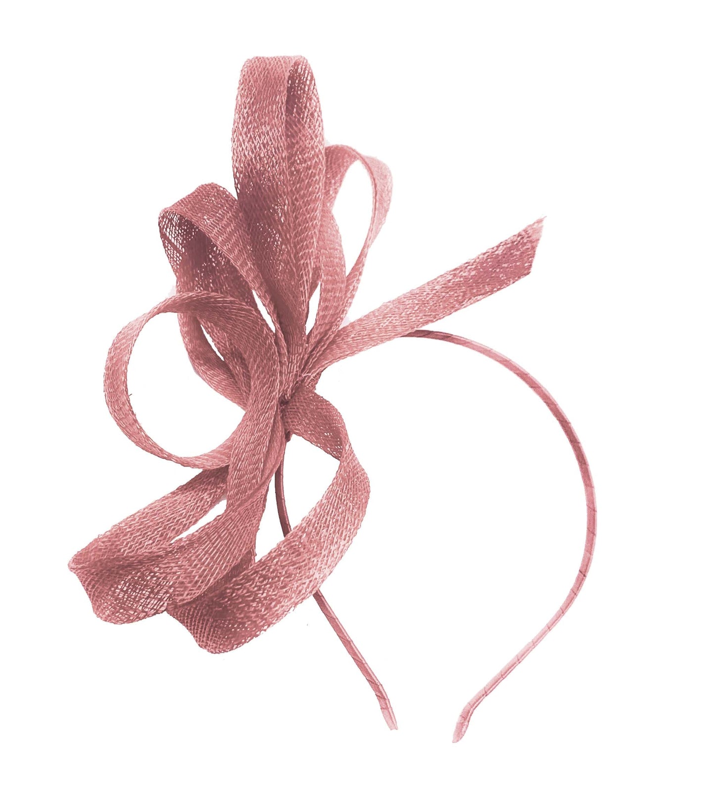 Caprilite Dusty Pink Fascinator on Headband Wedding Sinamay Full Hoop Ladies Day Ascot Races