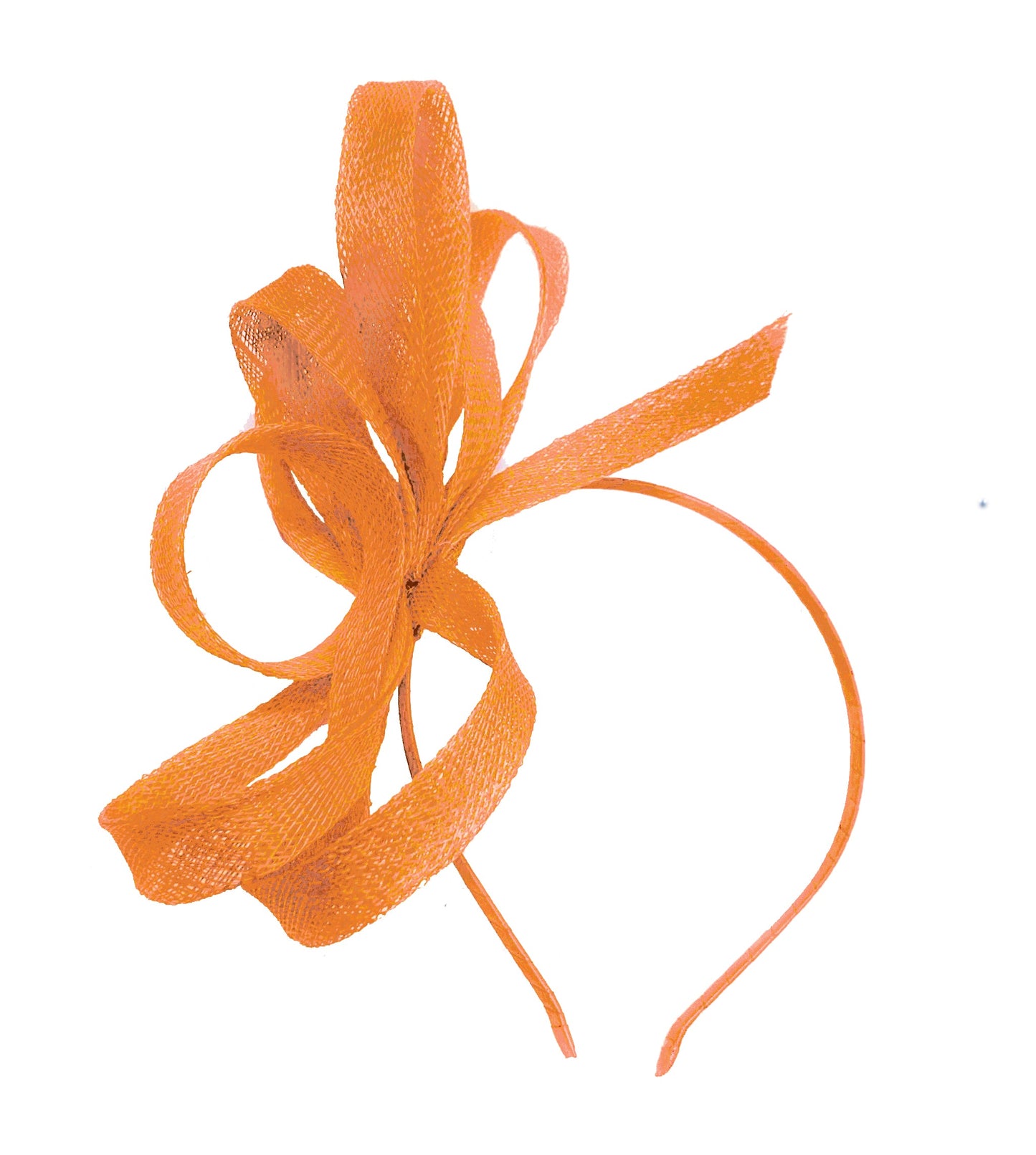 Sinamay Hoop Fascinator on Headband Vegan (no feathers)