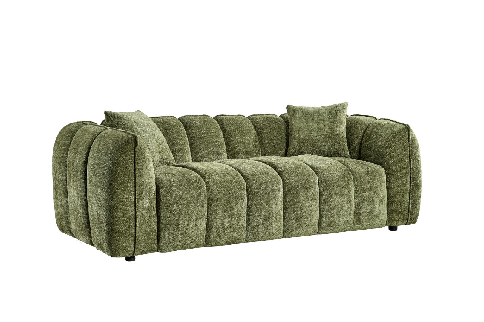 Venice Velvet 3-Seater Sofa - Tufted Design, Deep Cushions