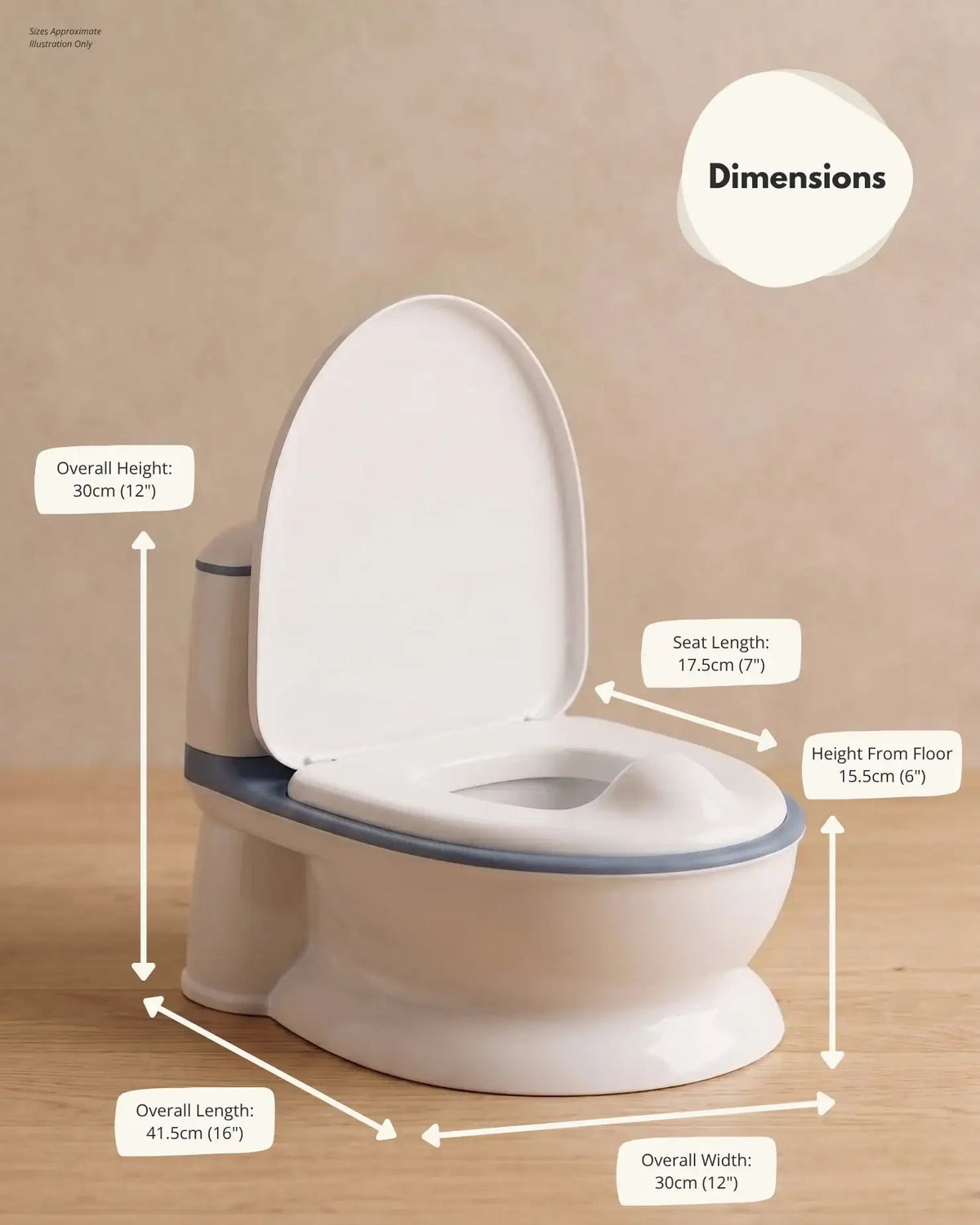 Pote Pals My First WC Potty - Blue