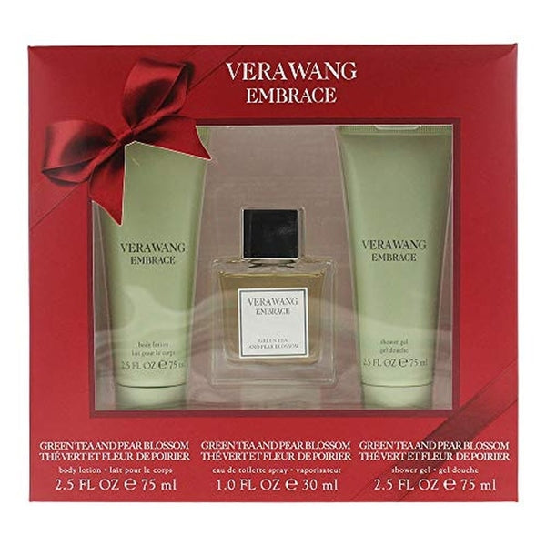 Vera Wang Embrace Green Tea & Pear Blossom Gift Set 30ml EDT + 75ml Shower Gel + 75ml Body Lotion