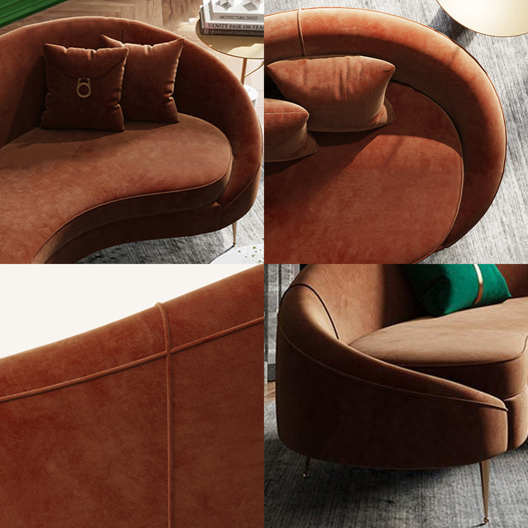 Verano Three Seater Sofa, Red Velvet
