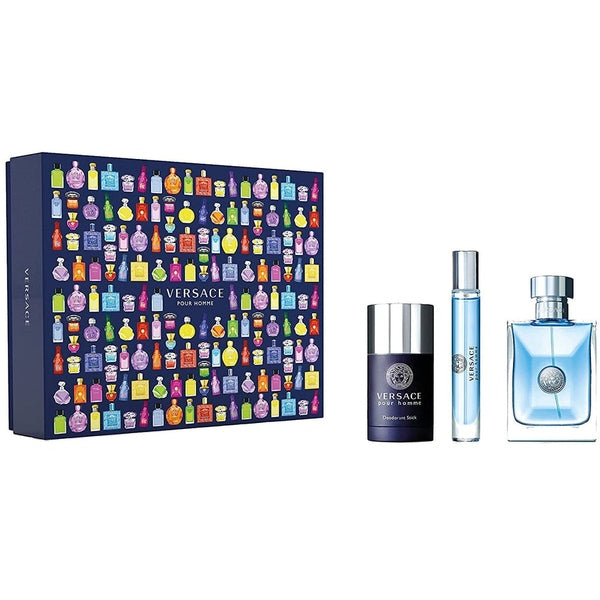 Versace Pour Homme Gift Set 100ml EDT + 75ml Deodorant Stick + 10ml EDT