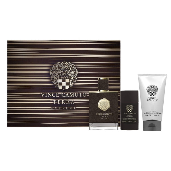 Vince Camuto Terra Extreme Gift Set 100ml EDP + 150ml Shower Gel + 75ml Deodorant Stick