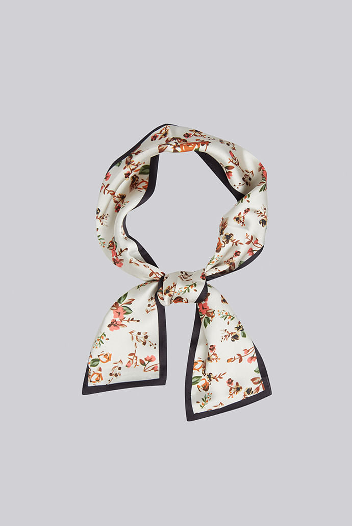 Louche Virginia Floral Narrow Scarf
