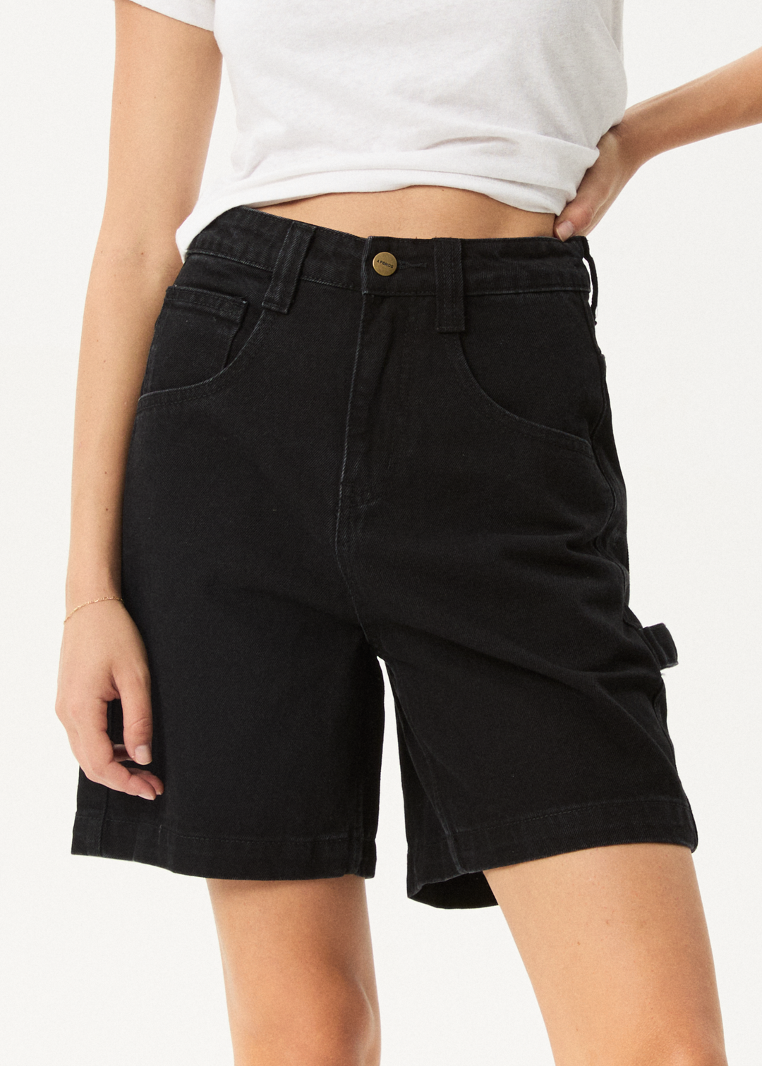 Afends Emilie- Denim Workwear Short