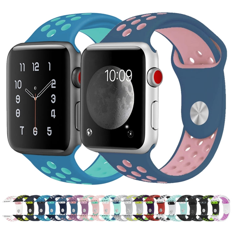 Fashionable Silicone Sport Band for Apple Watch 49mm/45mm/44mm/42mm/41mm (Black & Yellow)