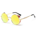Retro Carved Round Sunglasses