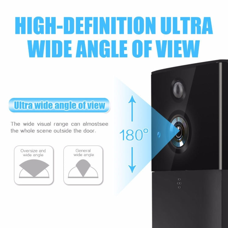 VESAFE HD 720P WiFi Video Doorbell with Intercom, TF Card Support, , Motion Detection, and App for iOS/Android (Includes Ding Dong/Chime) (Silver)